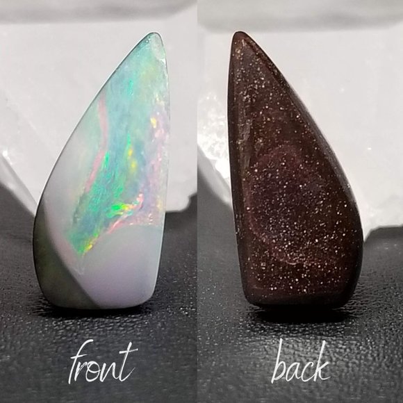 Australian Winton Opal * 14.7 x 6.7 x 4.2mm * solid, natural, gemmy boulder opal - Picture 3 of 15